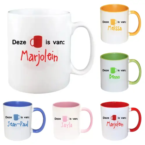 Gepersonaliseerde Mok voor Medewerkers met Naam en Logo