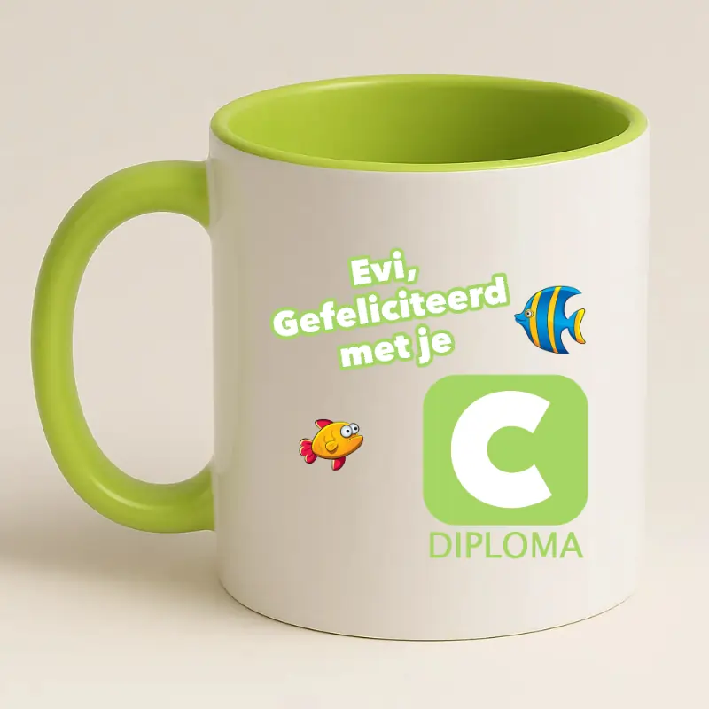 Zwemdiploma C Cadeau Groene Mok
