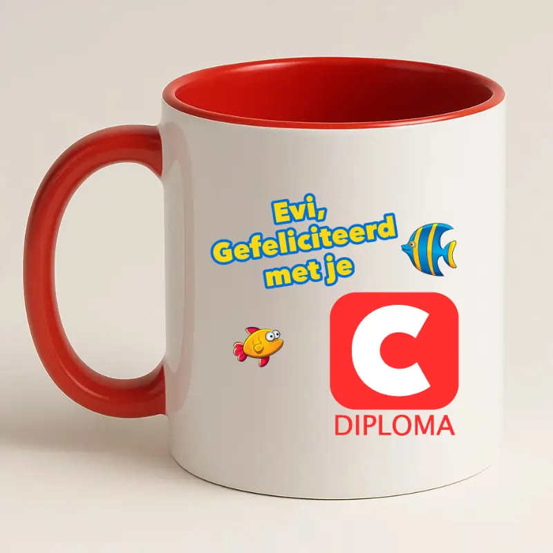 Zwemdiploma C Cadeau Rode Mok