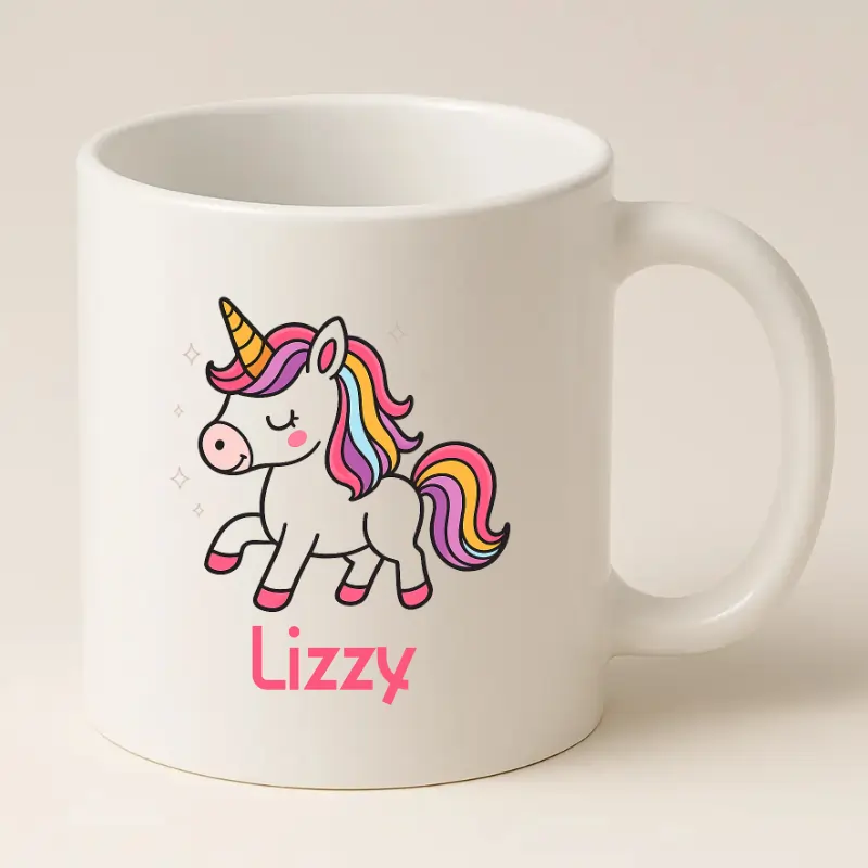 Unicorn mok met naam
