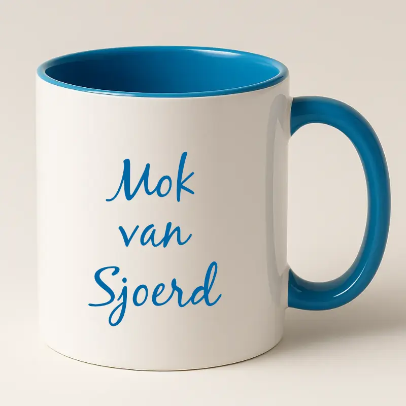 Mok van .... (blauw)