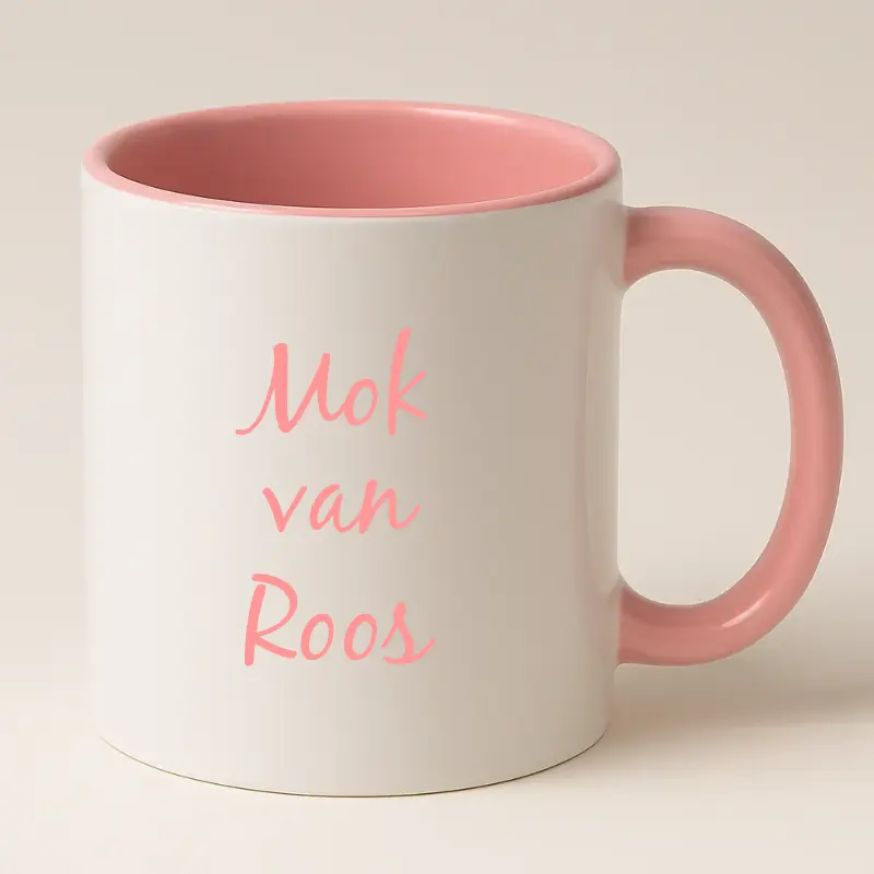 Mok van .... (roze)