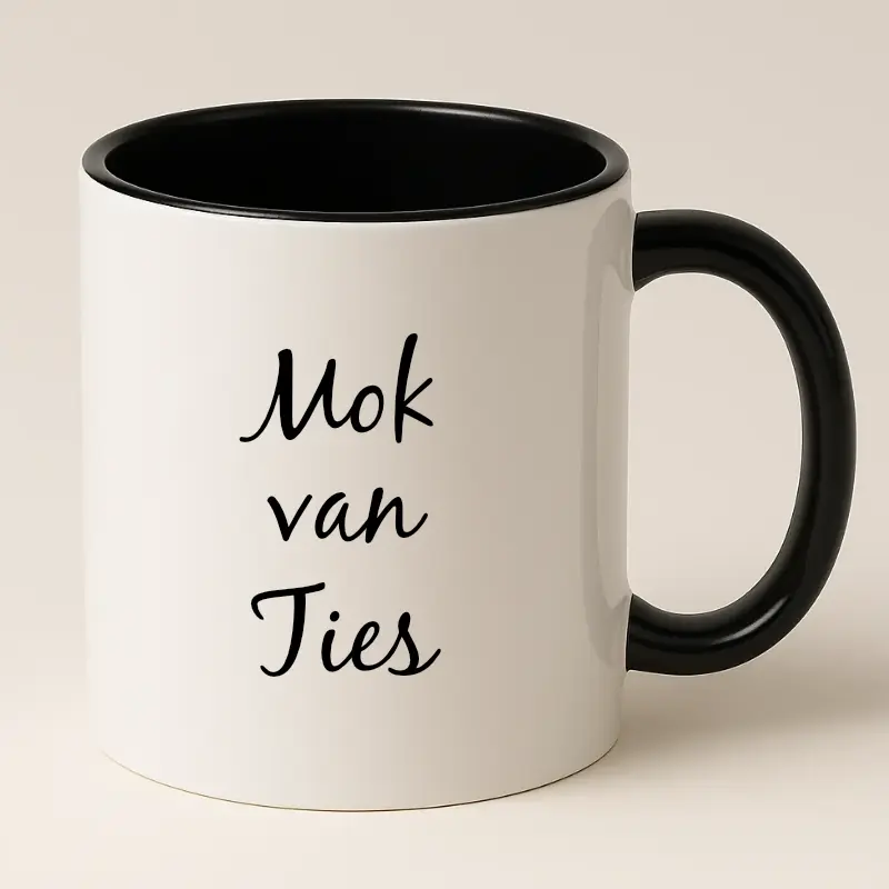 Mok van .... (zwart)